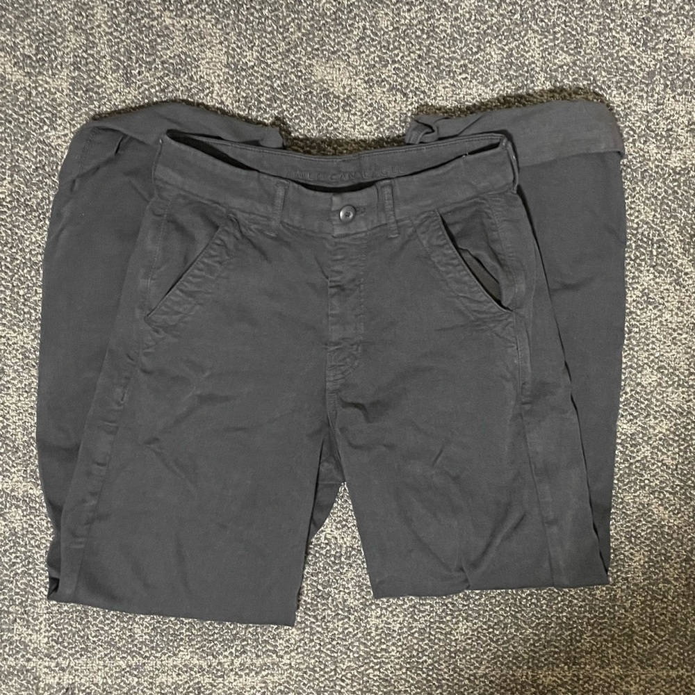 American Eagle High-Waisted Wide-Leg Trousers